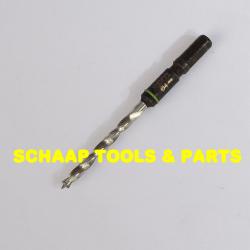 Centrotec houtspiraalboor  4 mm met centreerpunt en 2 snijkanten FastFix aansluiting | 492513